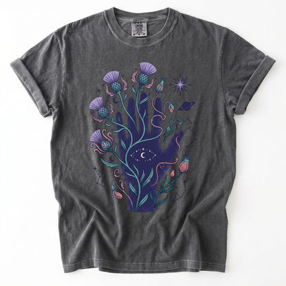 Cosmic Hand & Thistle Vintage Washed T-Shirt