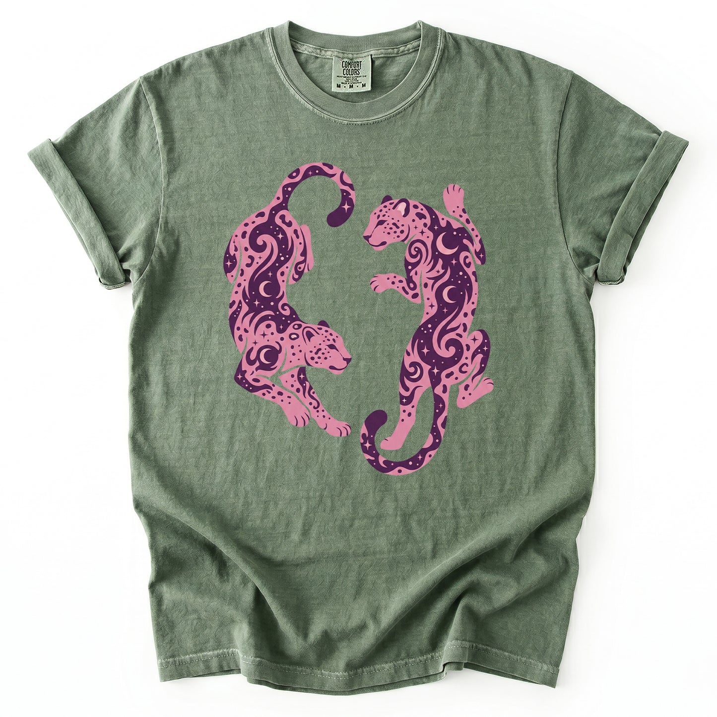 Cosmic Leopards Vintage Washed T-Shirt