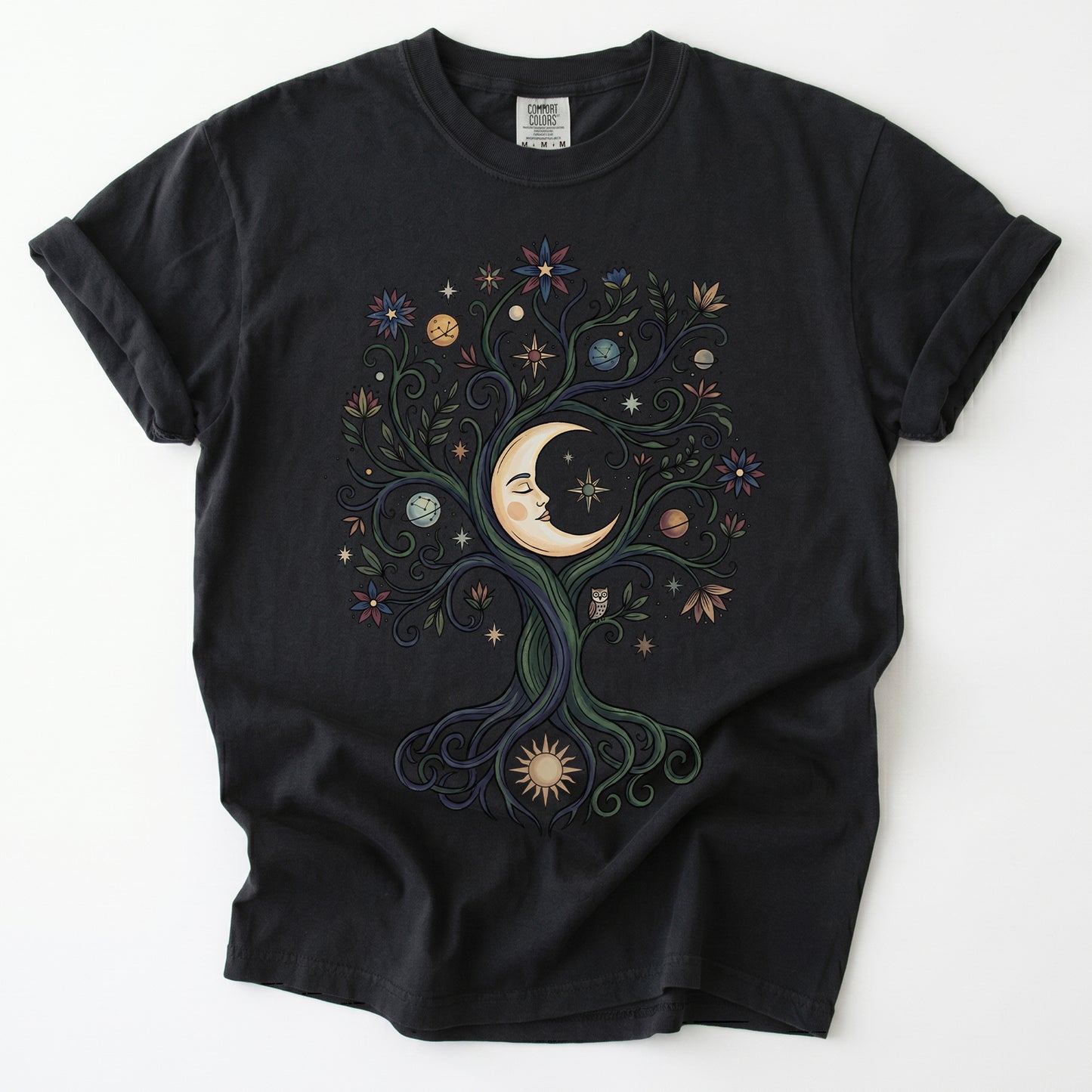Mystical Cosmic Tree Vintage Washed T-Shirt