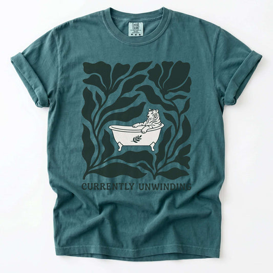 Currently Unwinding Tiger Vintage Washed T-Shirt