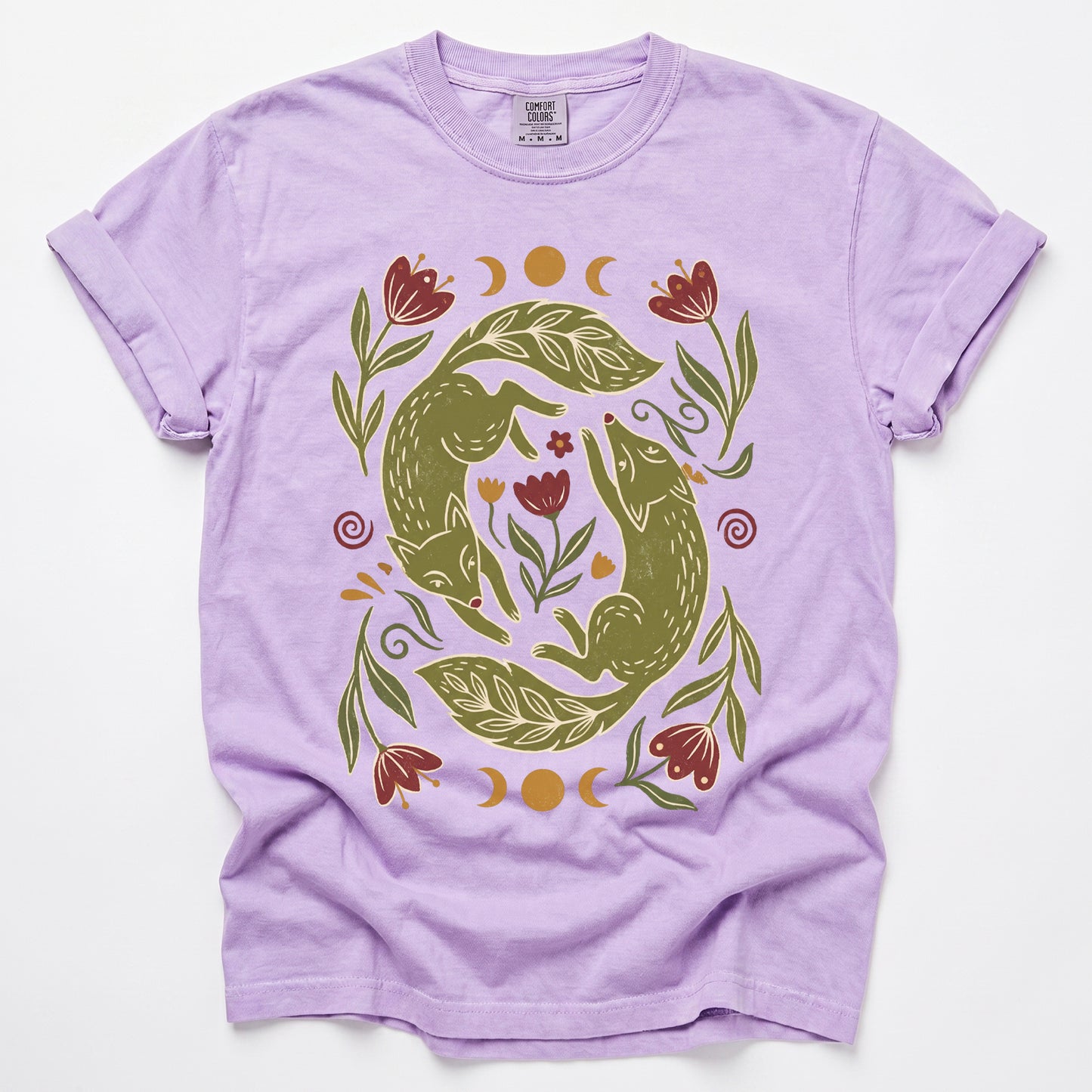 Dancing Foxes Vintage Washed T-Shirt