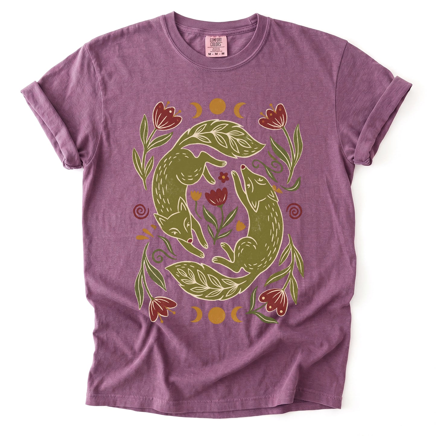 Dancing Foxes Vintage Washed T-Shirt