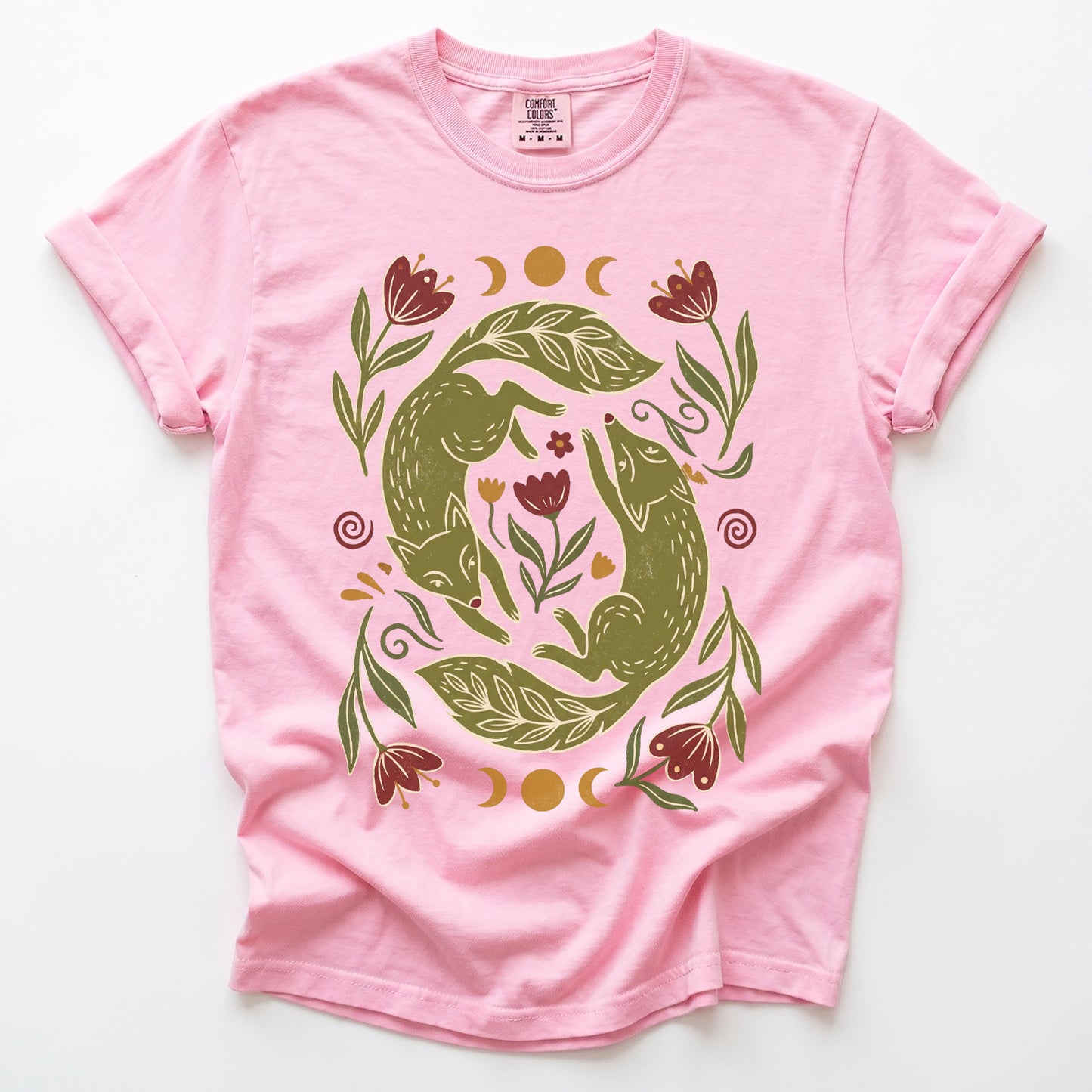 Dancing Foxes Vintage Washed T-Shirt