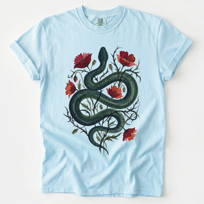 Dark Snake & Poppy Vintage Washed T-Shirt