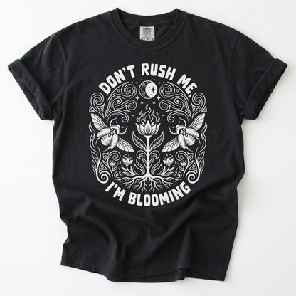 Don't Rush Me I'm Blooming Vintage Washed T-Shirt