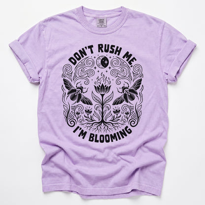 Don't Rush Me I'm Blooming Vintage Washed T-Shirt