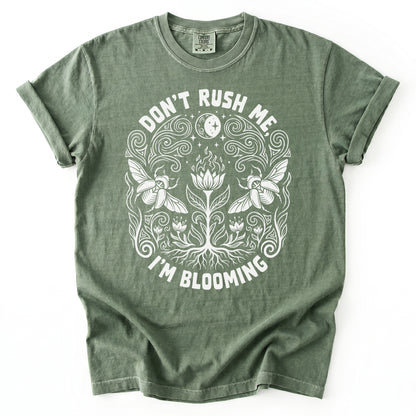 Don't Rush Me I'm Blooming Vintage Washed T-Shirt