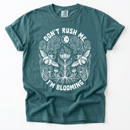 Don't Rush Me I'm Blooming Vintage Washed T-Shirt