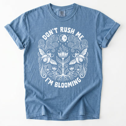 Don't Rush Me I'm Blooming Vintage Washed T-Shirt