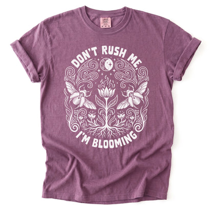 Don't Rush Me I'm Blooming Vintage Washed T-Shirt