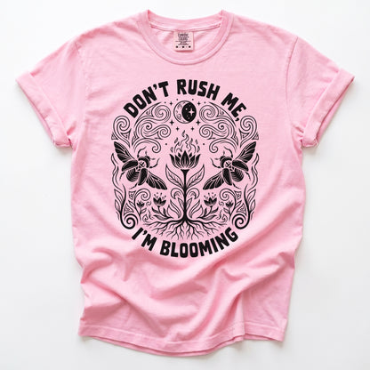 Don't Rush Me I'm Blooming Vintage Washed T-Shirt