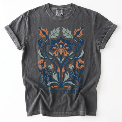Elegant Art Nouveau Vintage Washed T-Shirt