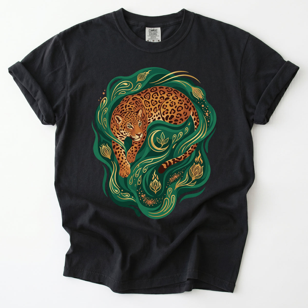 Emerald Jungle Jaguar Vintage Washed T-Shirt