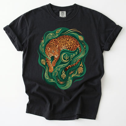 Emerald Jungle Jaguar Vintage Washed T-Shirt