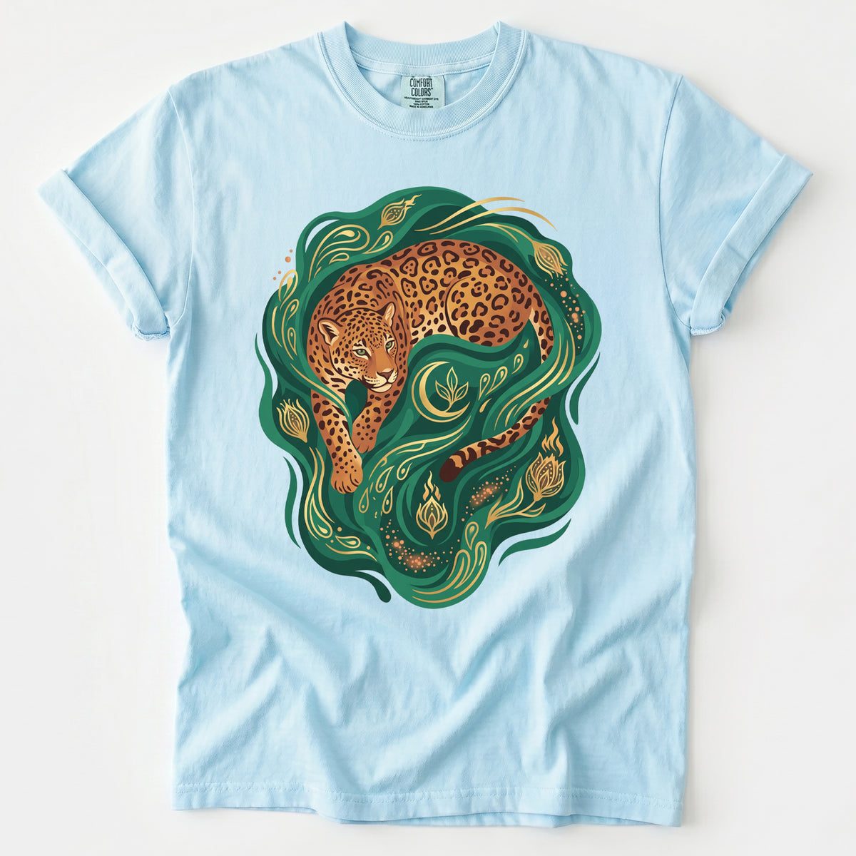 Emerald Jungle Jaguar Vintage Washed T-Shirt