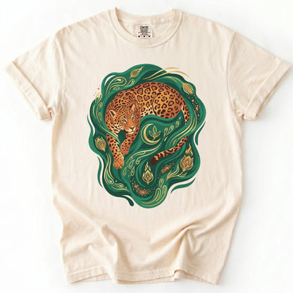 Emerald Jungle Jaguar Vintage Washed T-Shirt