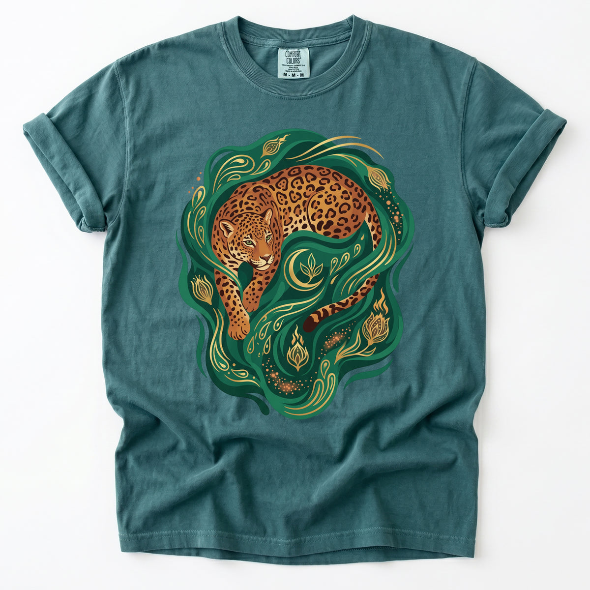 Emerald Jungle Jaguar Vintage Washed T-Shirt