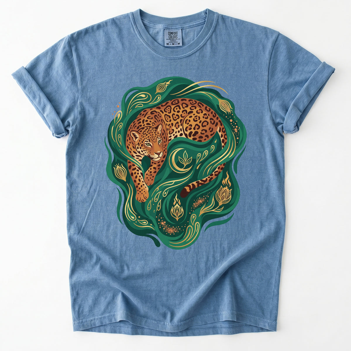 Emerald Jungle Jaguar Vintage Washed T-Shirt