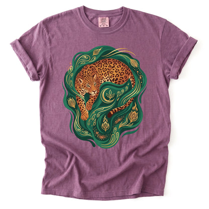 Emerald Jungle Jaguar Vintage Washed T-Shirt