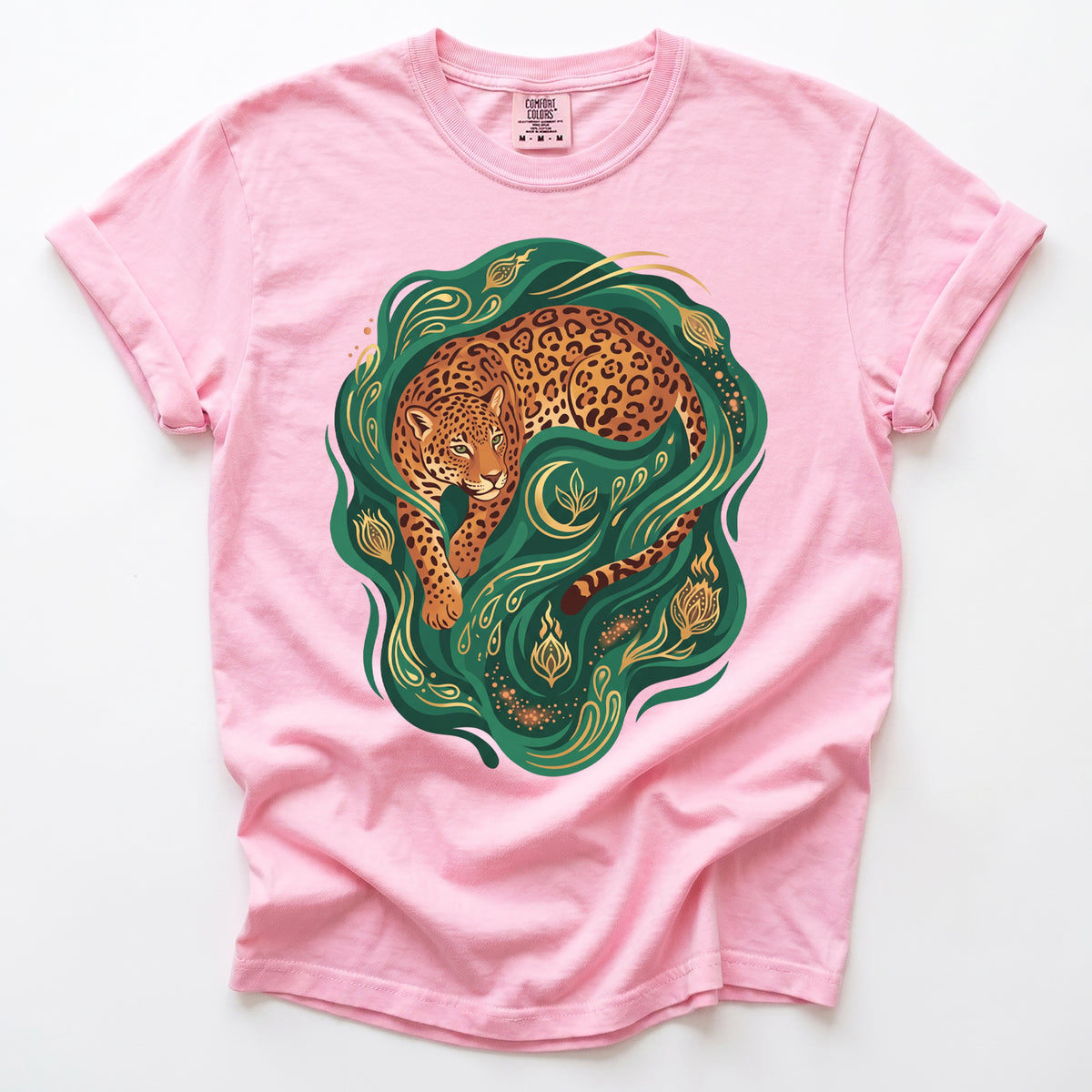 Emerald Jungle Jaguar Vintage Washed T-Shirt