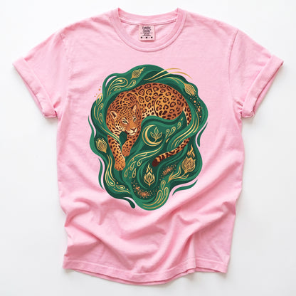 Emerald Jungle Jaguar Vintage Washed T-Shirt
