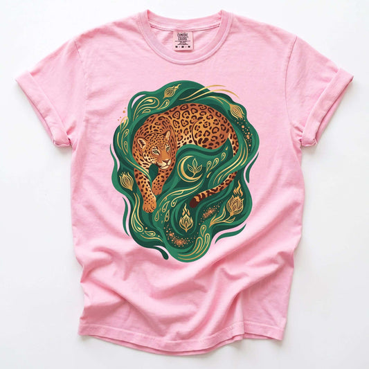 Emerald Jungle Jaguar Vintage Washed T-Shirt