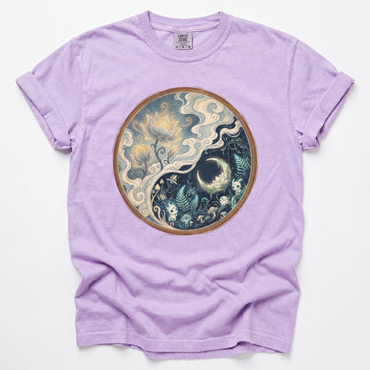 Ethereal Light And Shadow Vintage Washed T-Shirt