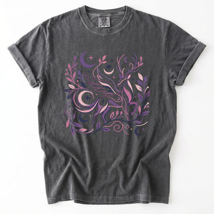 Ethereal Winged Stag Vintage Washed T-Shirt