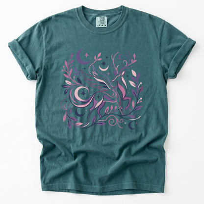 Ethereal Winged Stag Vintage Washed T-Shirt