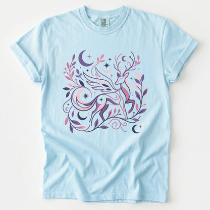 Ethereal Winged Stag Vintage Washed T-Shirt