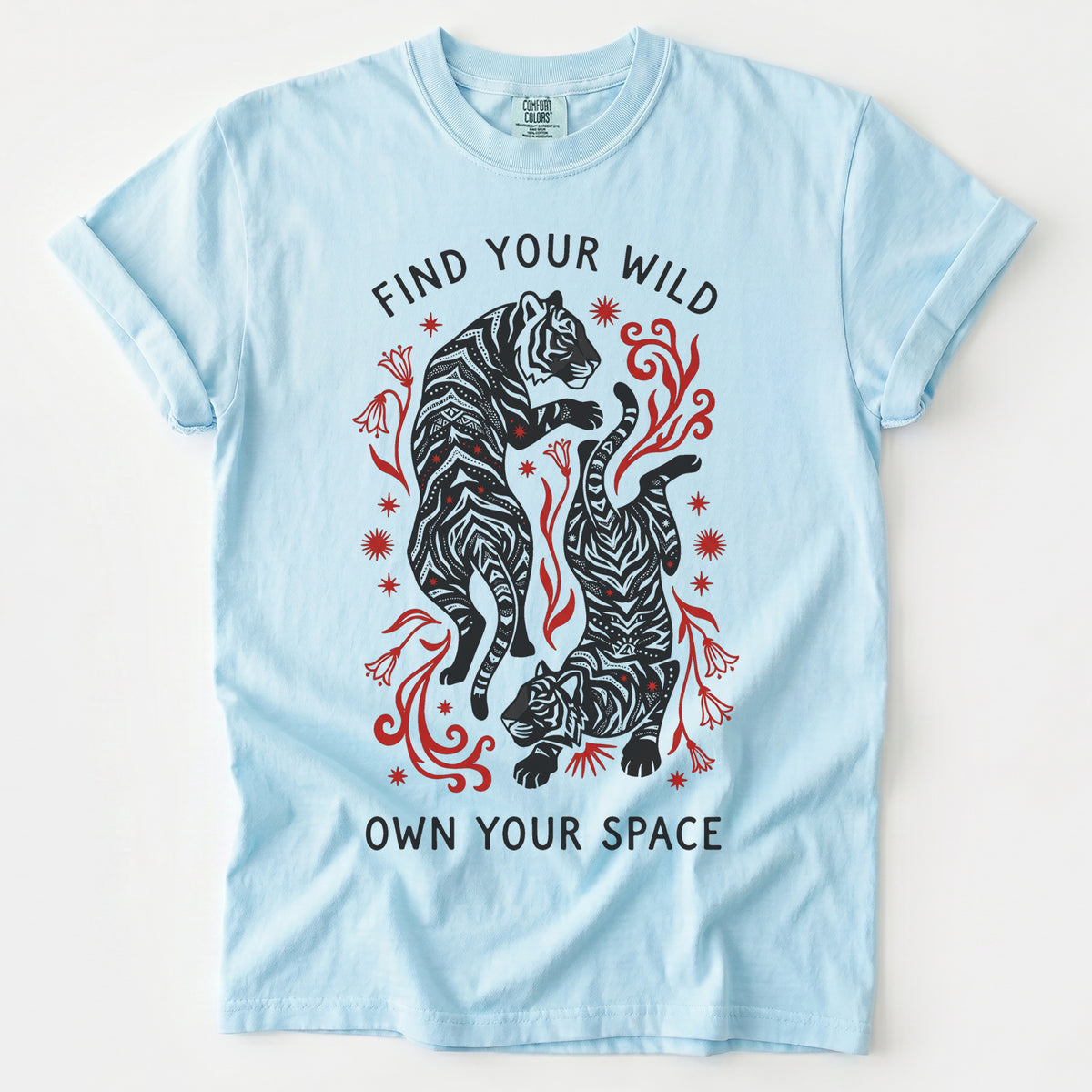 Find Your Wild Own Your Space Vintage Washed T-Shirt