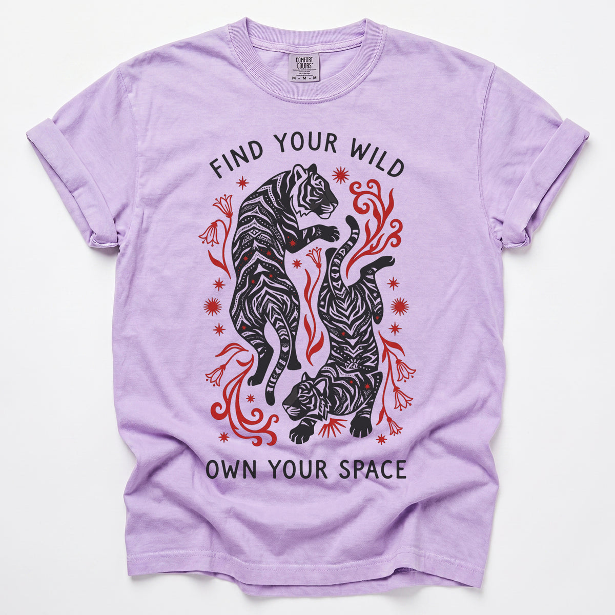 Find Your Wild Own Your Space Vintage Washed T-Shirt