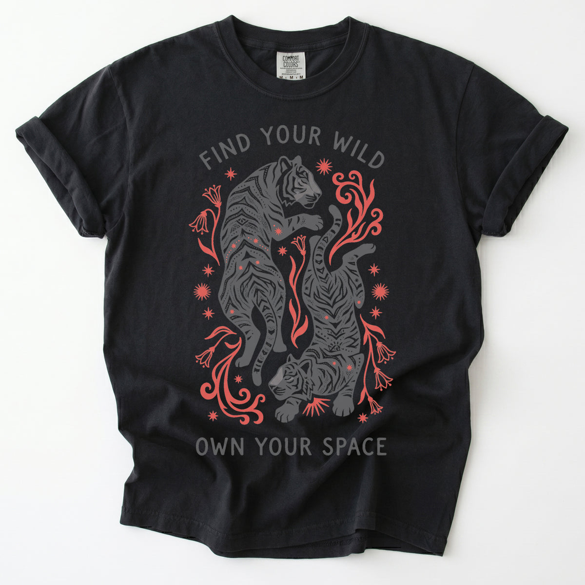 Find Your Wild Own Your Space Vintage Washed T-Shirt