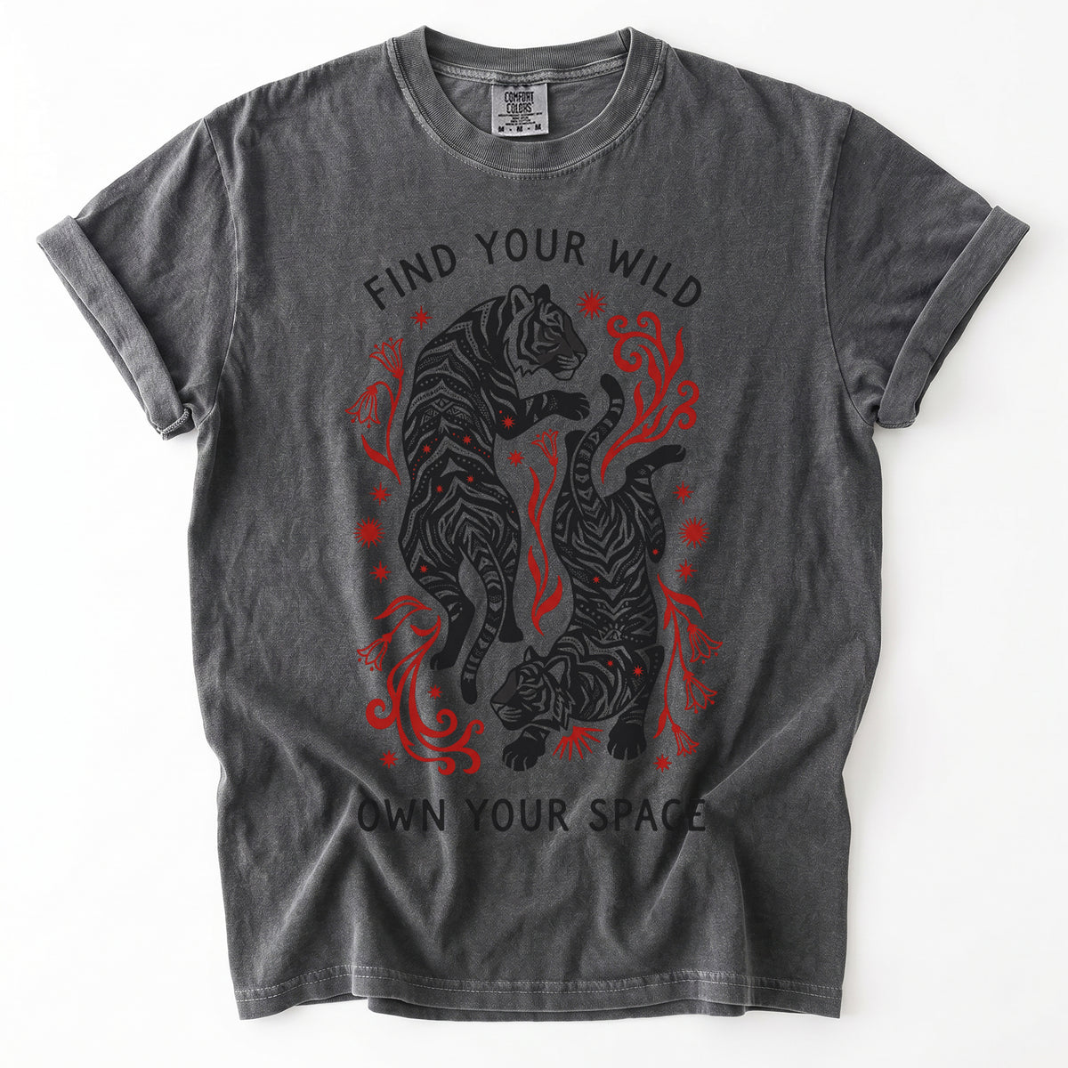 Find Your Wild Own Your Space Vintage Washed T-Shirt
