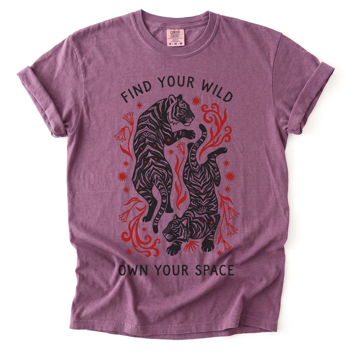 Find Your Wild Own Your Space Vintage Washed T-Shirt