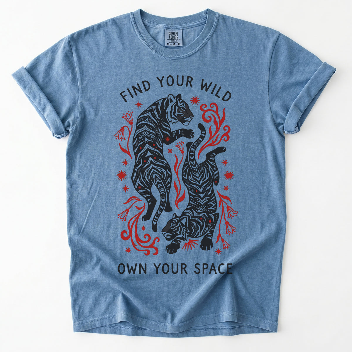 Find Your Wild Own Your Space Vintage Washed T-Shirt