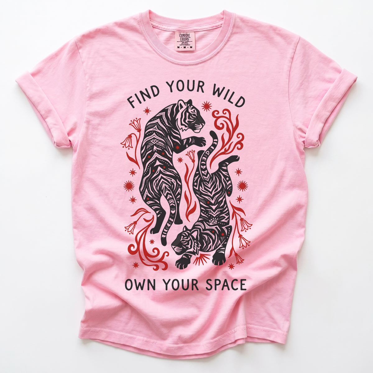 Find Your Wild Own Your Space Vintage Washed T-Shirt