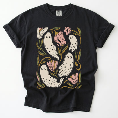 Floral Ghosts Vintage Washed T-Shirt
