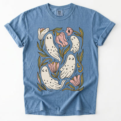 Floral Ghosts Vintage Washed T-Shirt