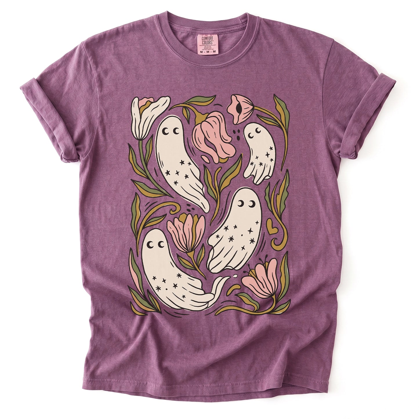 Floral Ghosts Vintage Washed T-Shirt