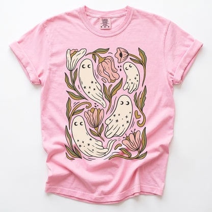 Floral Ghosts Vintage Washed T-Shirt