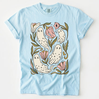 Floral Ghosts Vintage Washed T-Shirt
