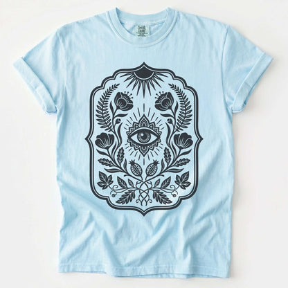 Folk Art Evil Eye Talisman Vintage Washed T-Shirt