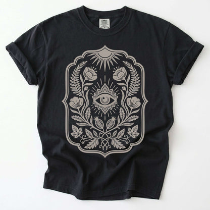 Folk Art Evil Eye Talisman Vintage Washed T-Shirt