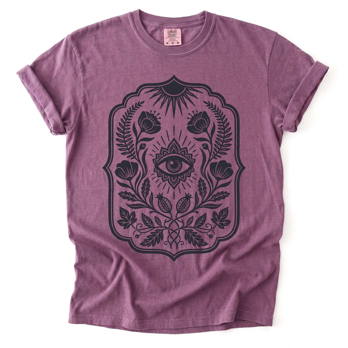 Folk Art Evil Eye Talisman Vintage Washed T-Shirt