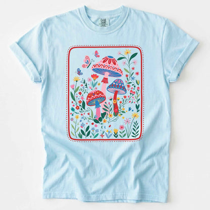 Folk Art Mushroom Heavyweight T-Shirt