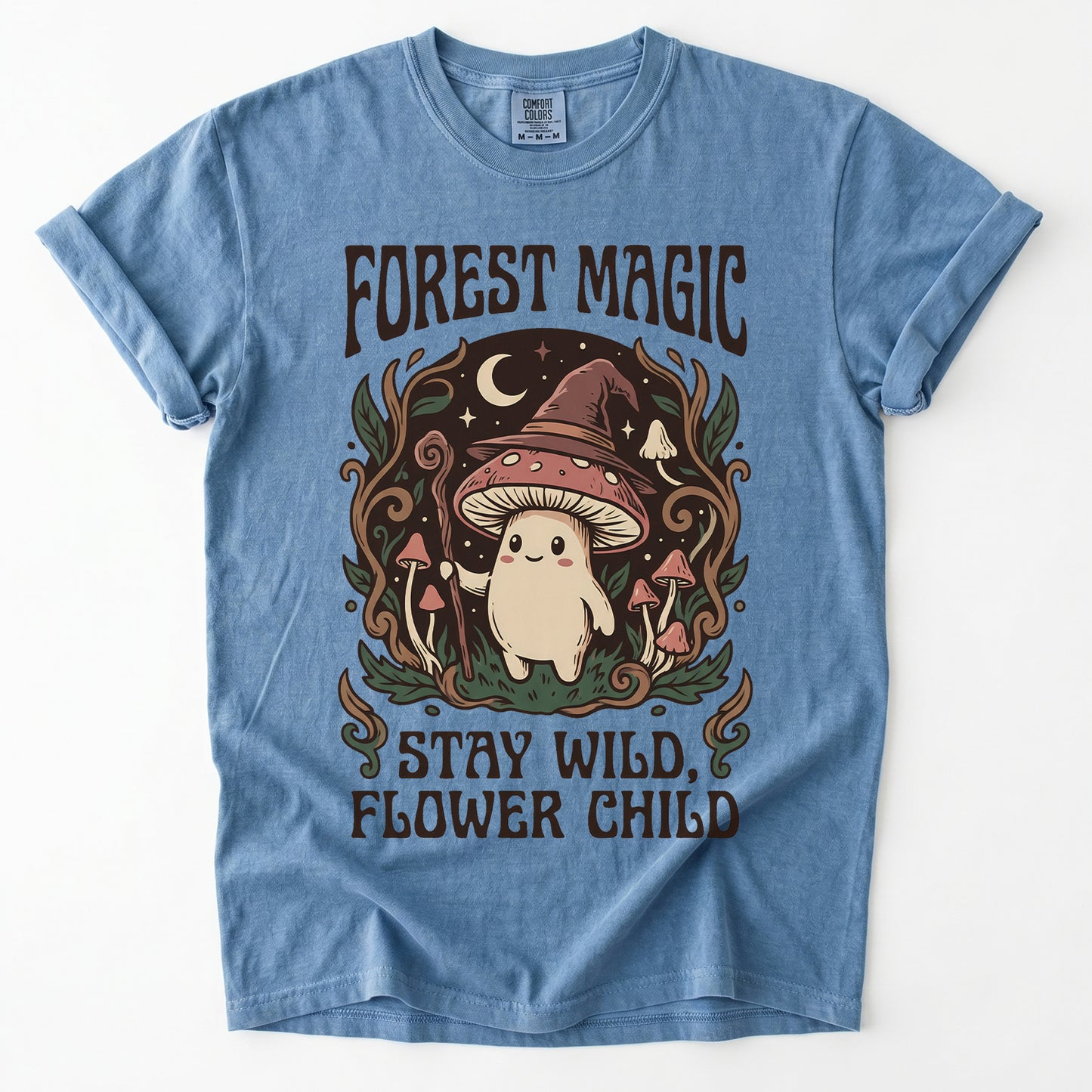 Forest Magic Mushroom Vintage Washed T-Shirt