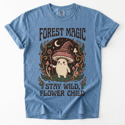 Forest Magic Mushroom Vintage Washed T-Shirt
