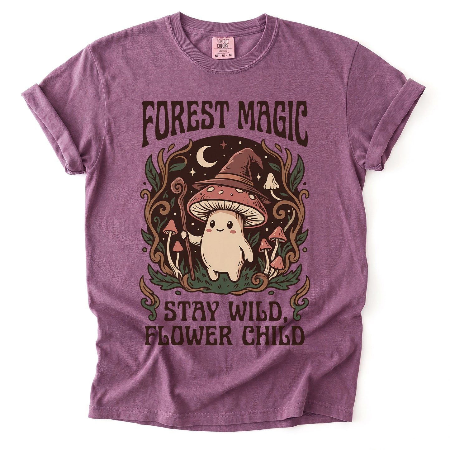 Forest Magic Mushroom Vintage Washed T-Shirt