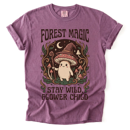 Forest Magic Mushroom Vintage Washed T-Shirt